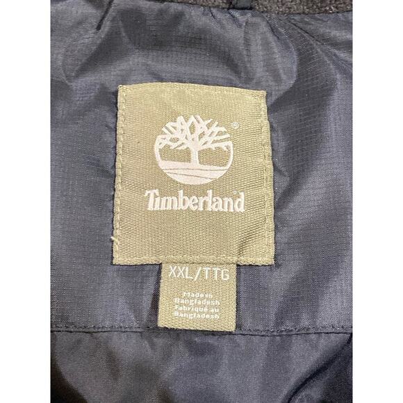 Timberland Men’s Puffer Vest Black Size XXL Fall Winter - Picture 2 of 10